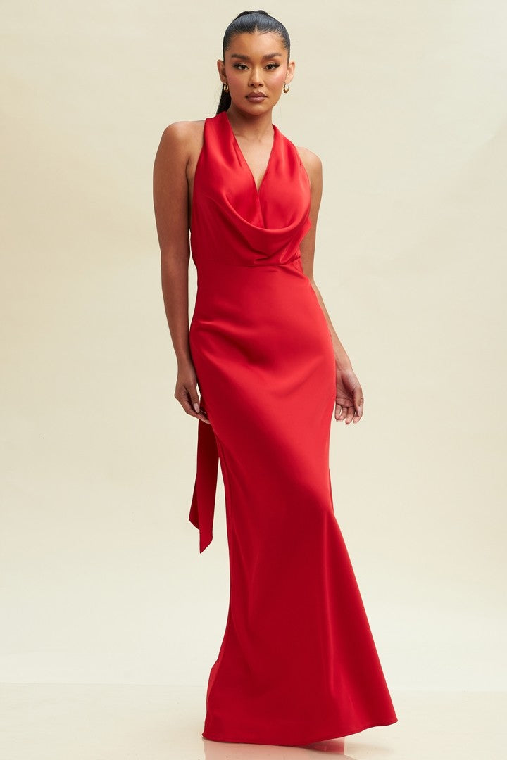 Vestido halter sin espalda