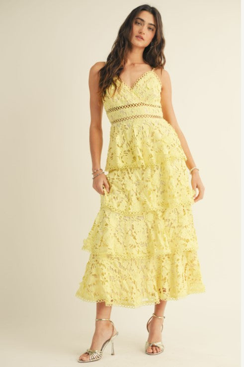 Vestido encaje olanes