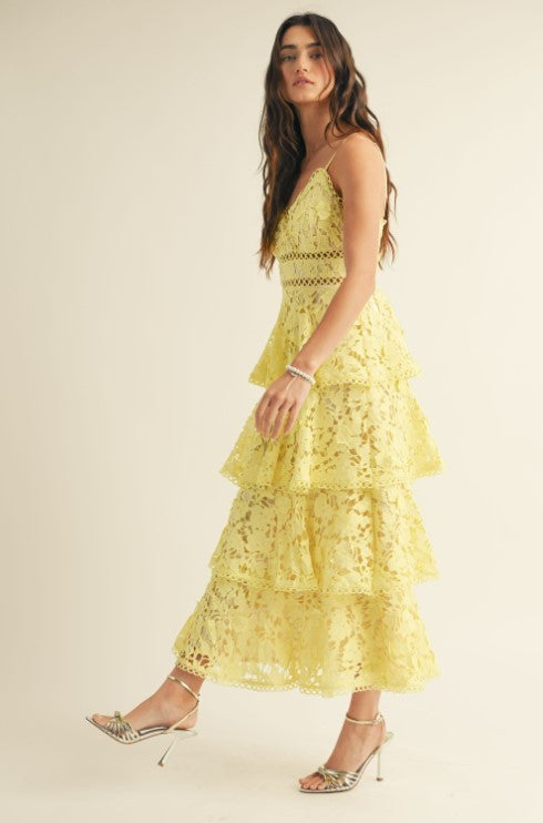 Vestido encaje olanes