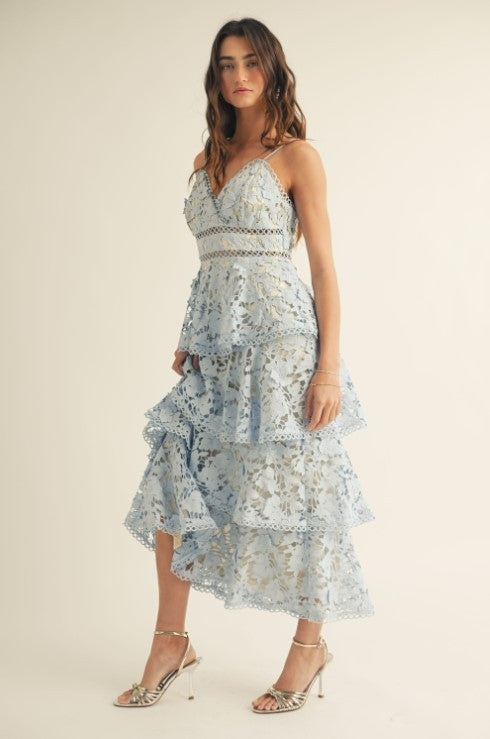 Vestido encaje olanes