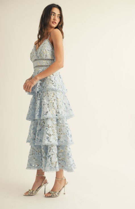 Vestido encaje olanes