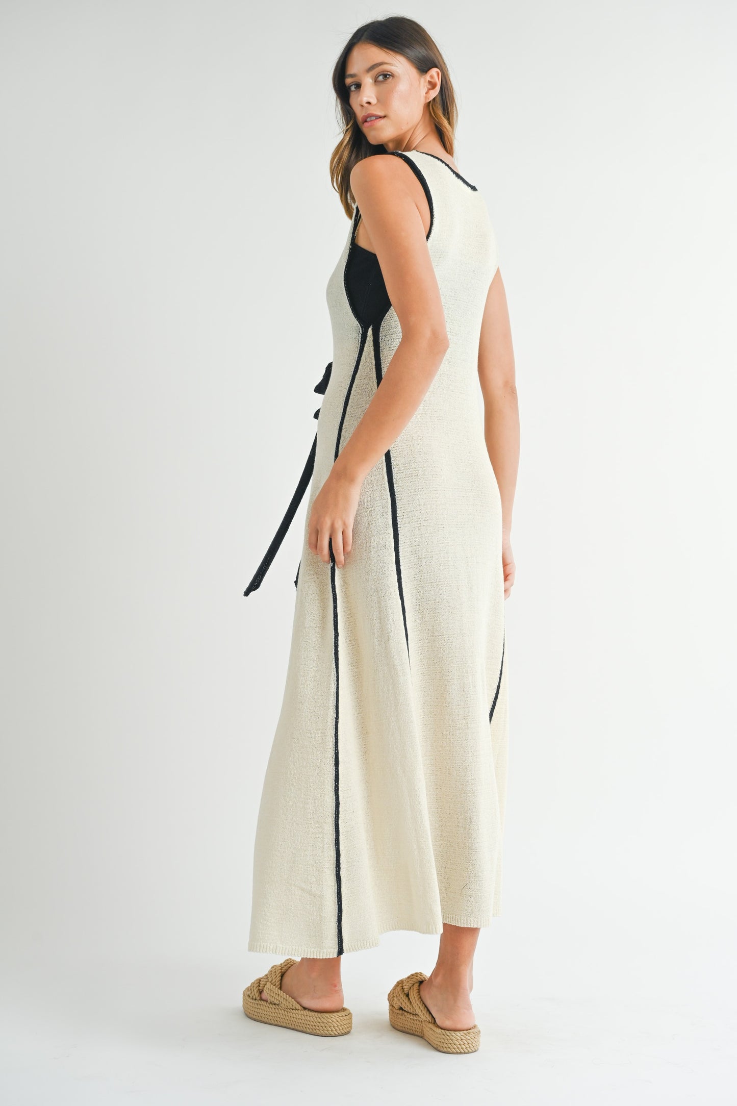 Maxivestido tejido
