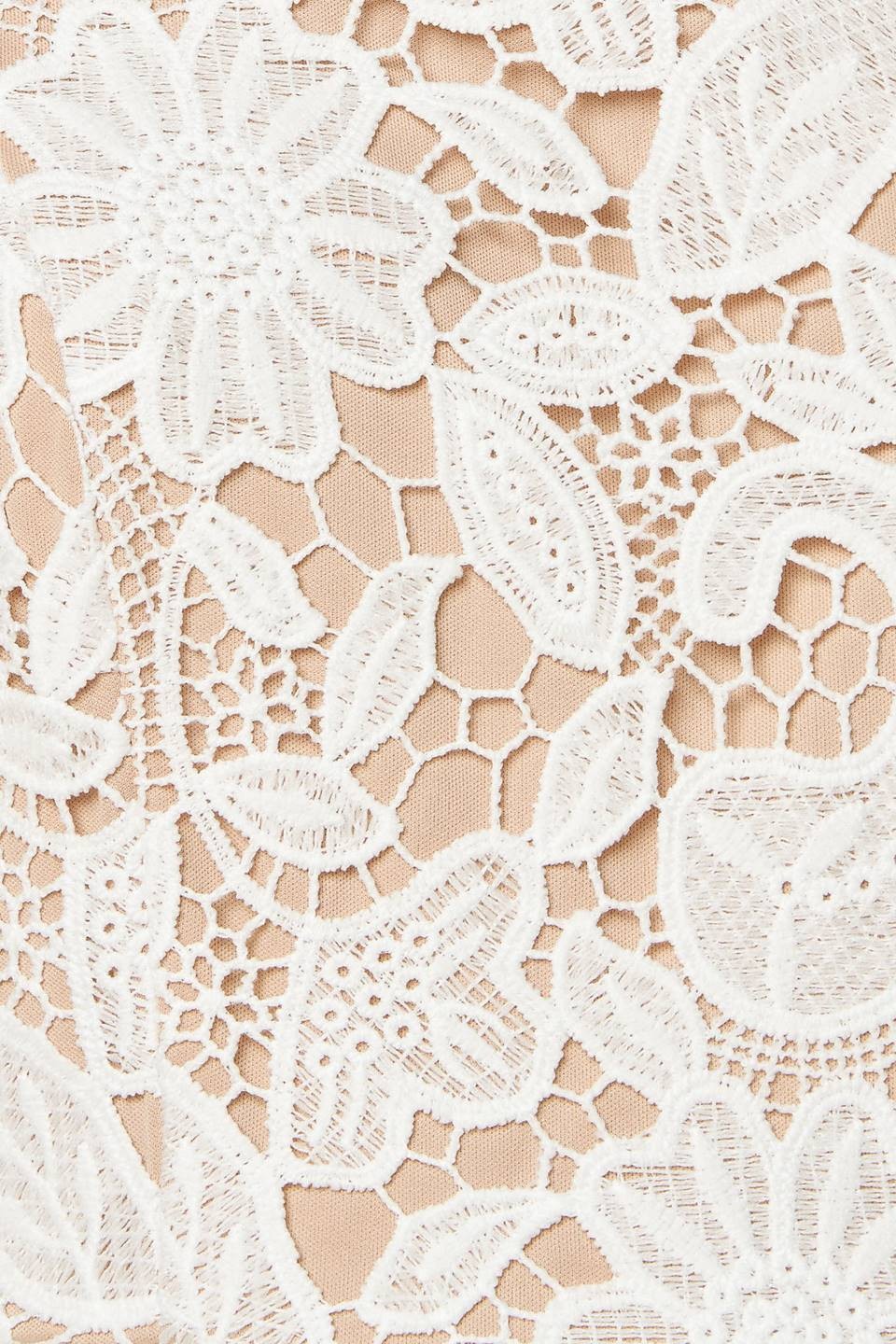 Vestido midi blanco encaje
