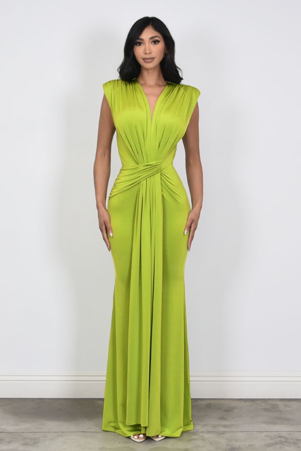 Vestido licra fruncido