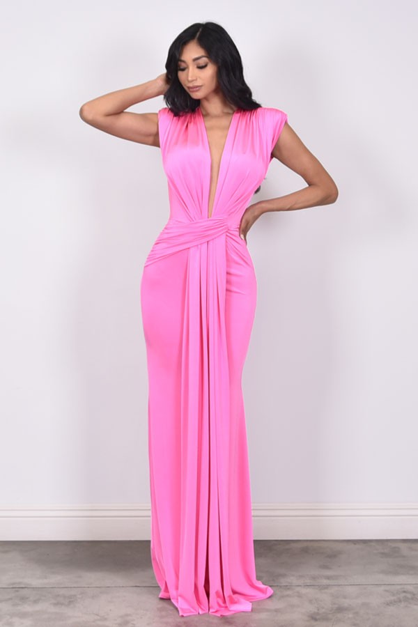 Vestido licra fruncido