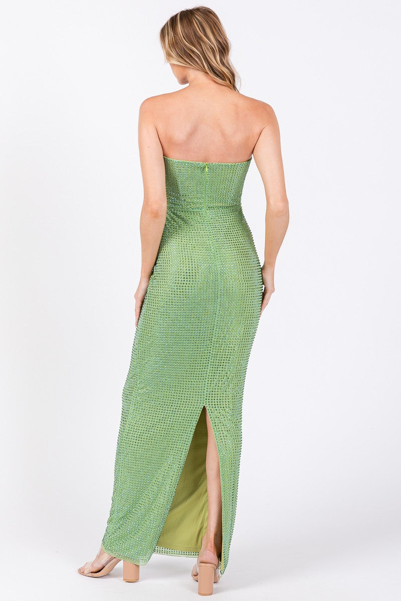 Vestido pedrería
