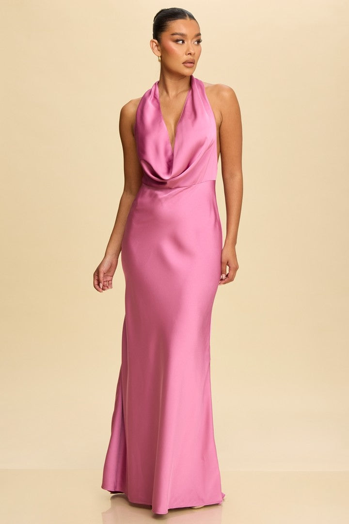 Vestido halter sin espalda