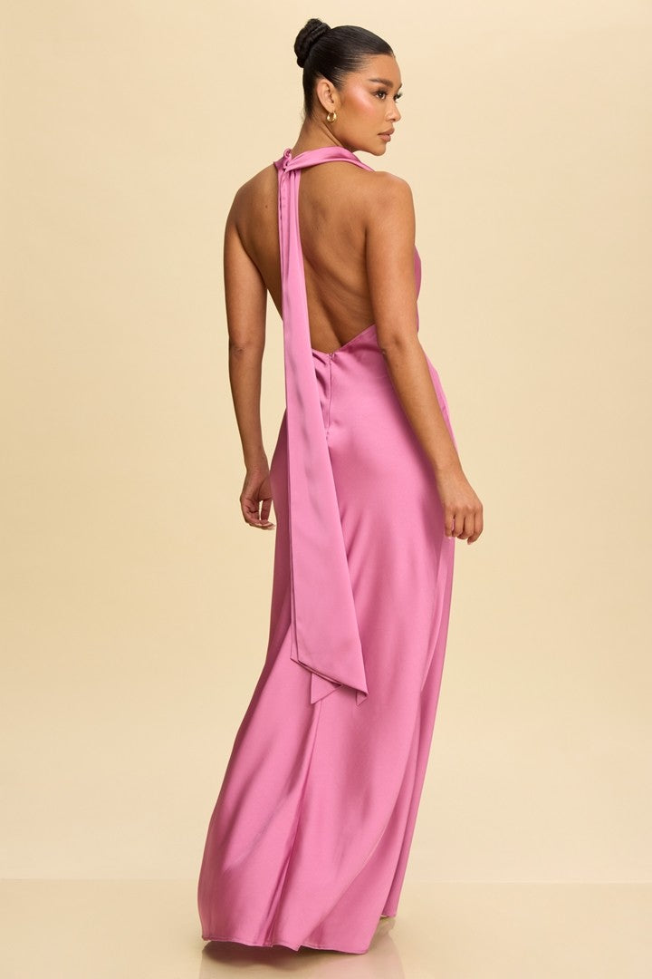 Vestido halter sin espalda