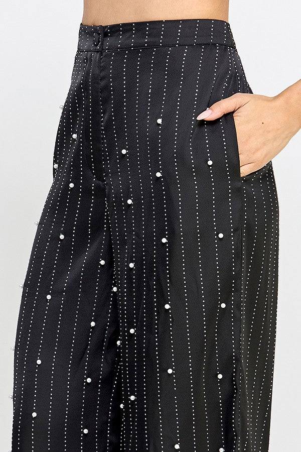 Pantalón pedrería