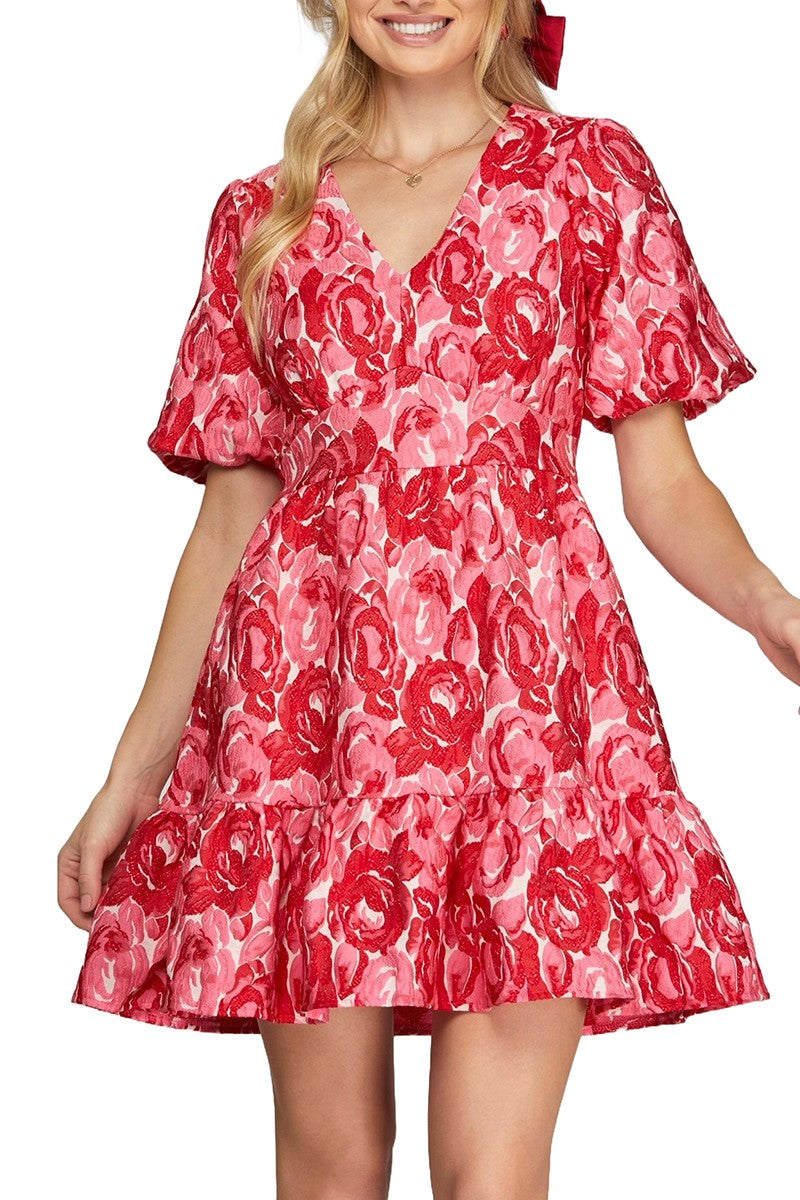 Vestido rosas