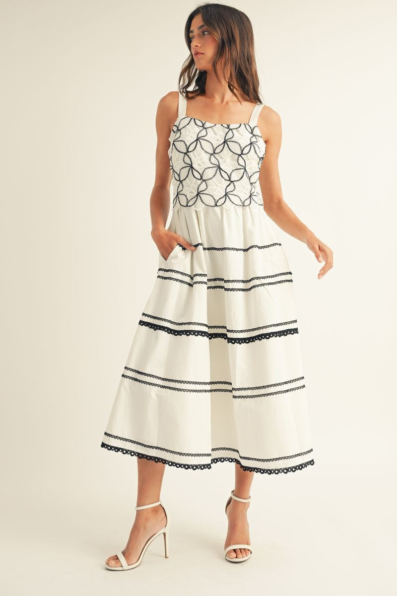 Vestido con encaje