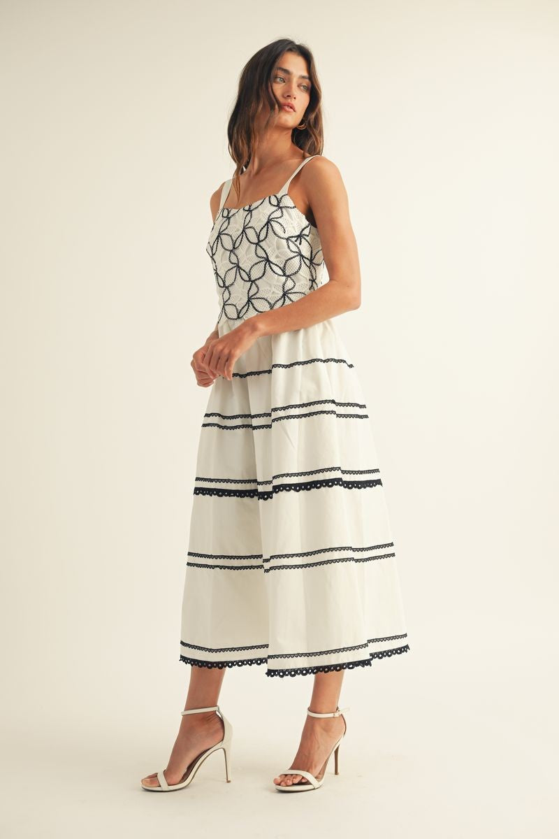 Vestido con encaje