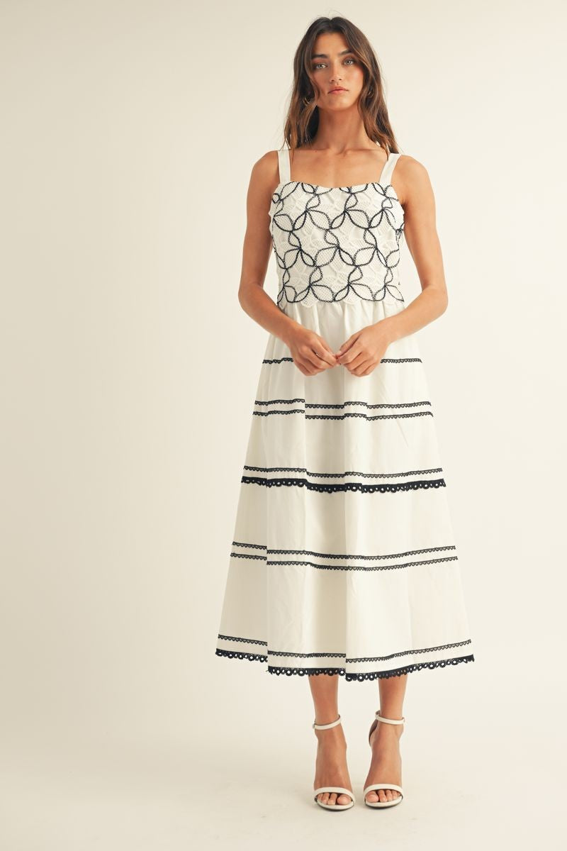 Vestido con encaje