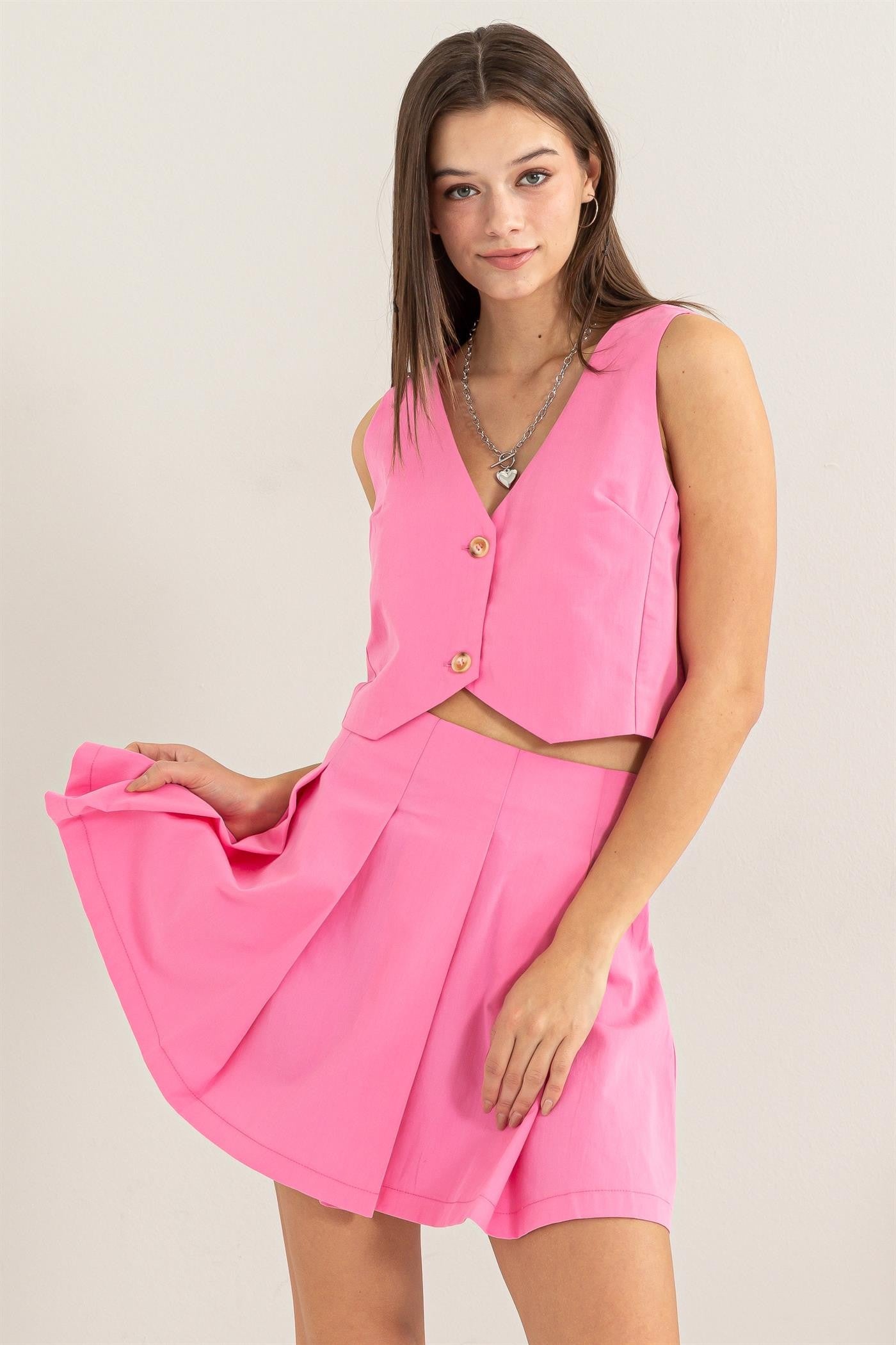Set falda y chaleco