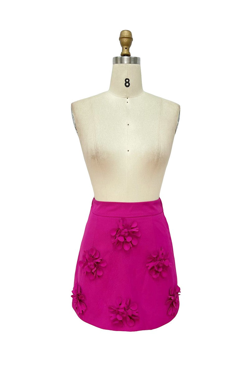 Falda flores 3D