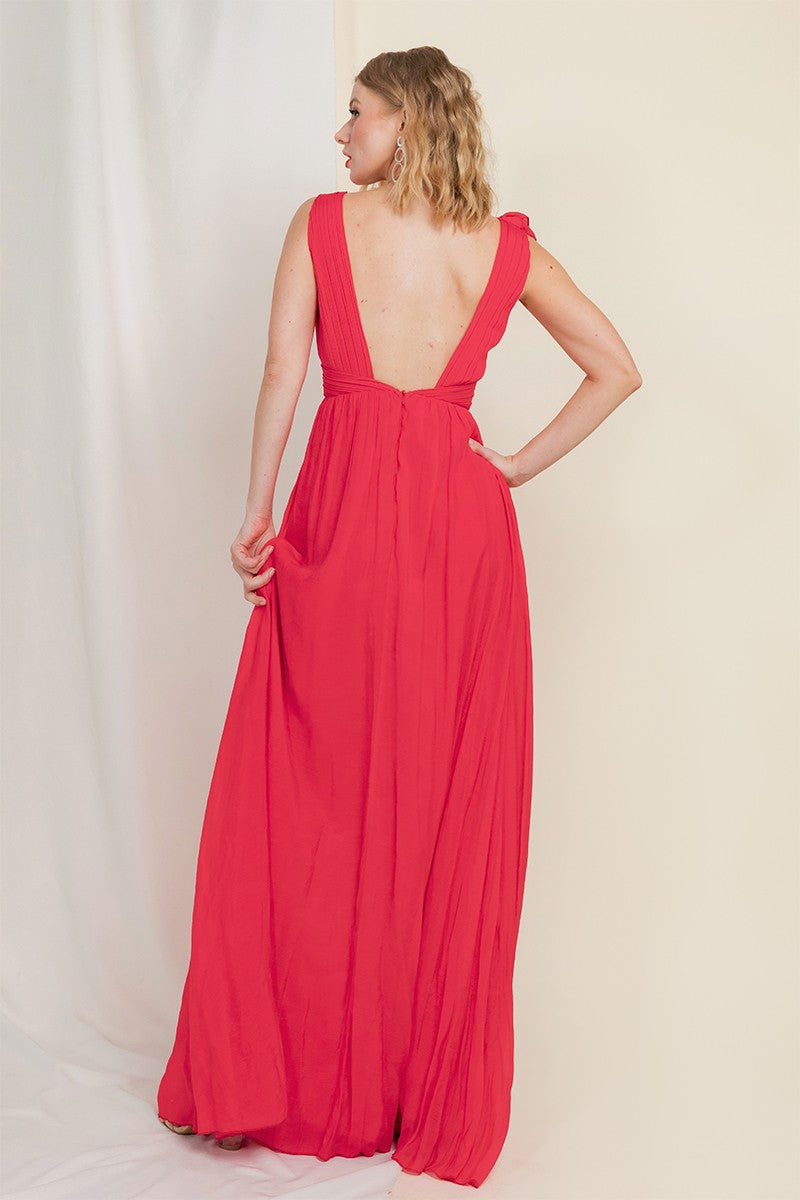 Vestido escote v