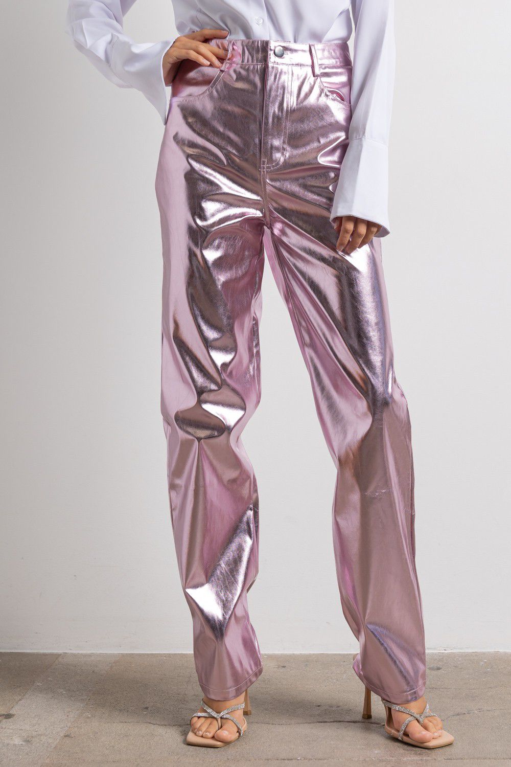 Pantalón metálico