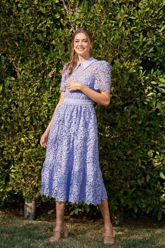 Vestido cuello bobo