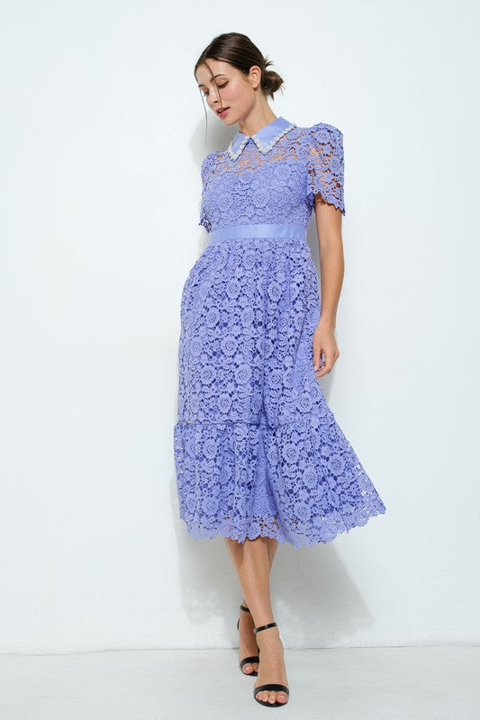 Vestido cuello bobo