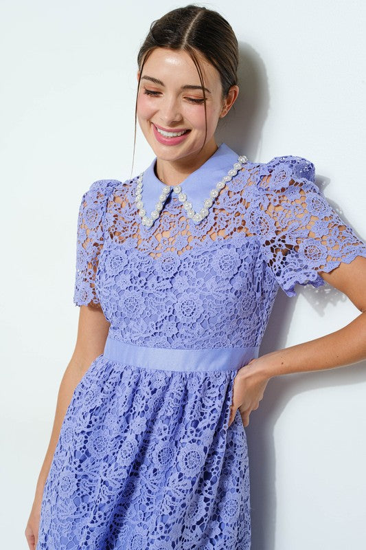 Vestido cuello bobo