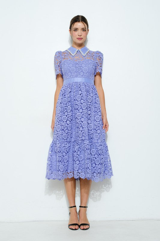 Vestido cuello bobo