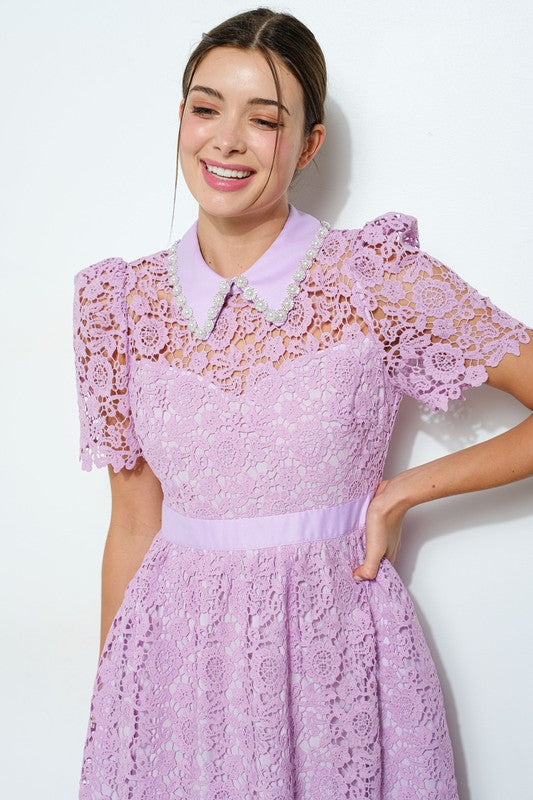Vestido cuello bobo