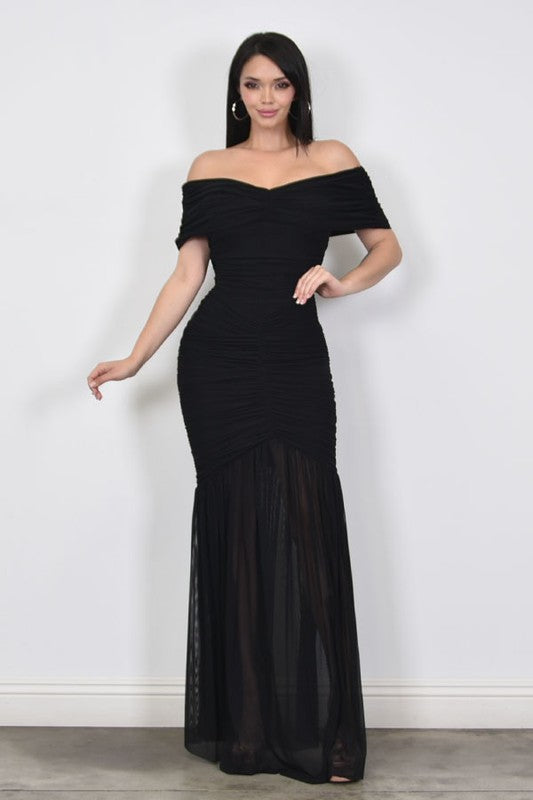 Vestido drapeado