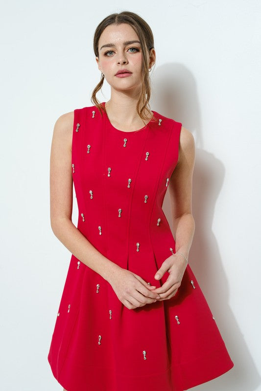 Vestido pedrería