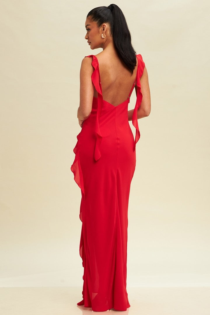 Vestido olanes en diagonal