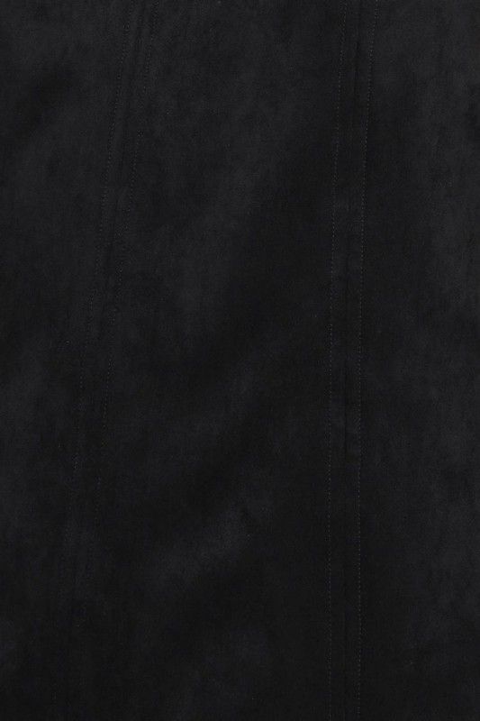 Vestido negro con vinipiel