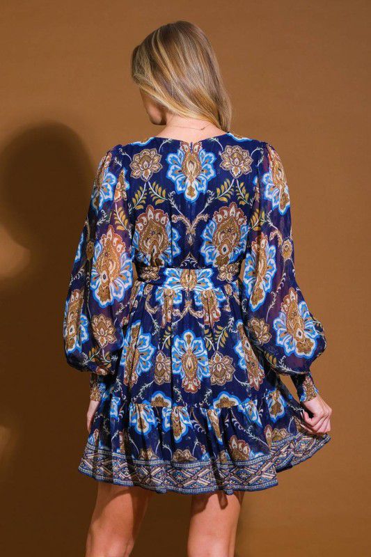 Vestido azul royal