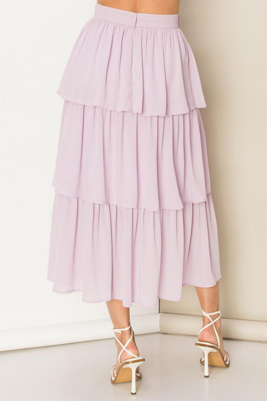 Falda midi olanes