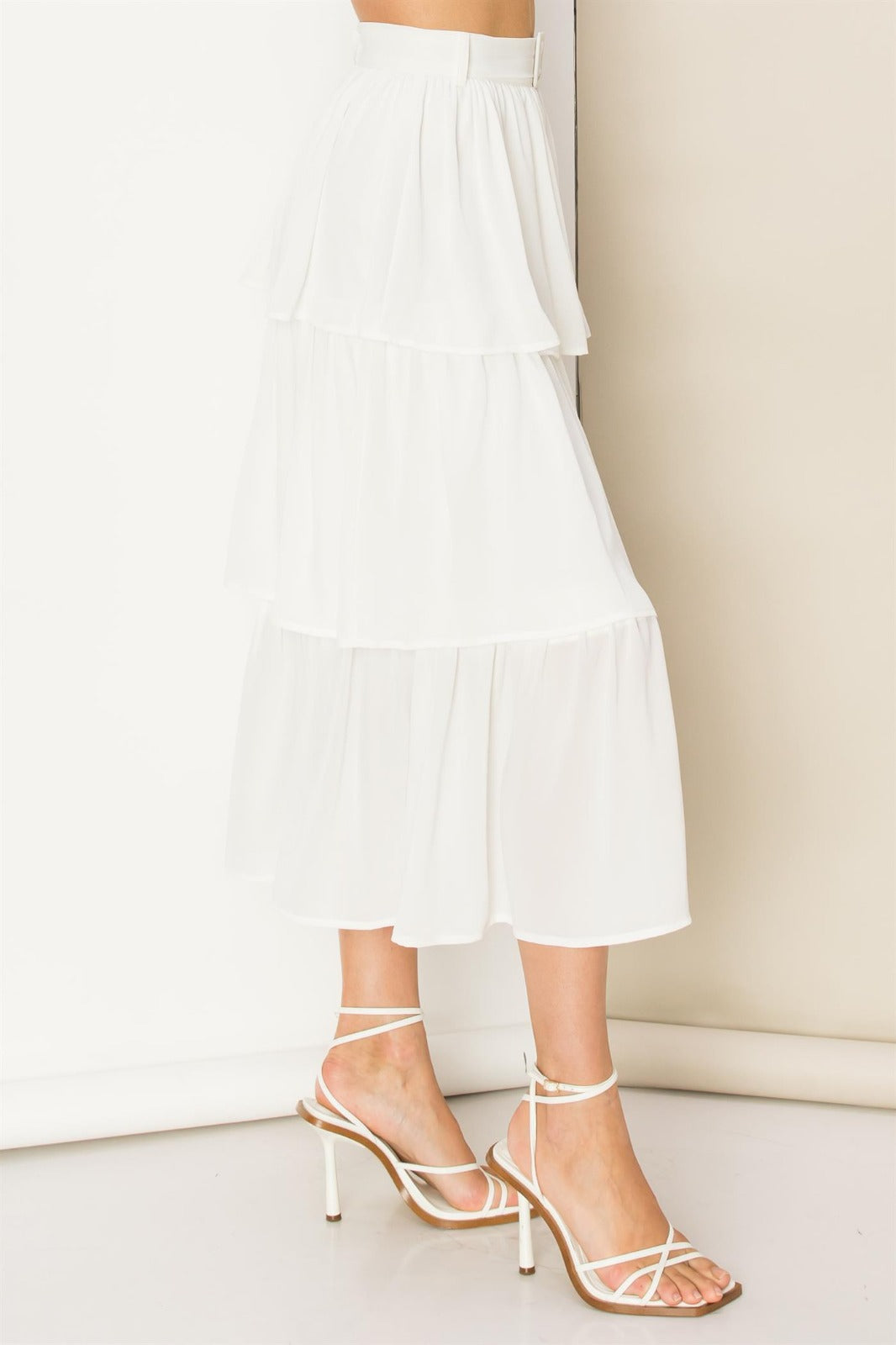 Falda midi olanes