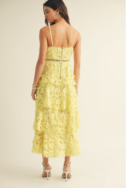 Vestido encaje olanes