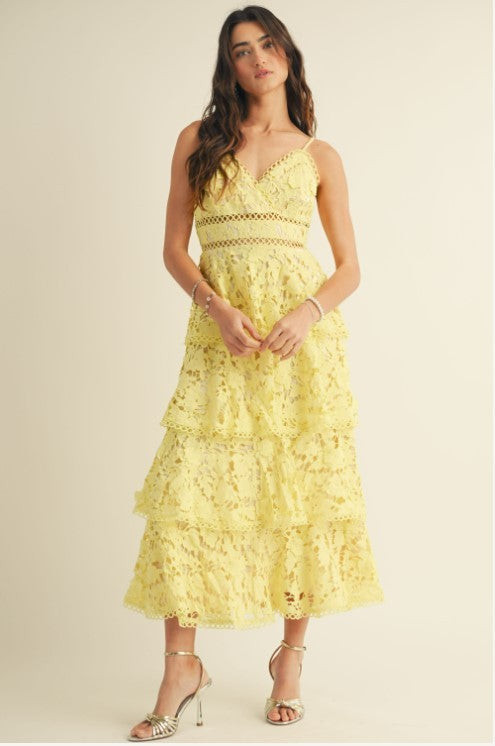 Vestido encaje olanes