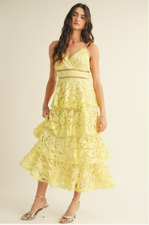 Vestido encaje olanes