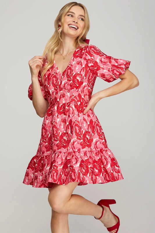 Vestido rosas