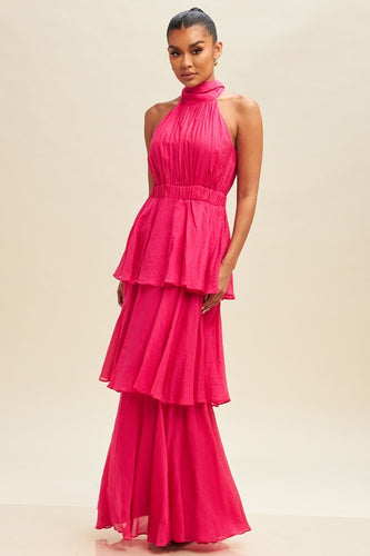 Vestidos de fiesta largos con olanes clearance