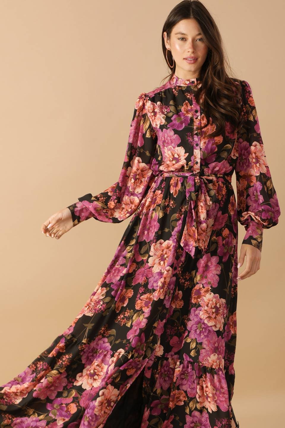 Maxivestido botones