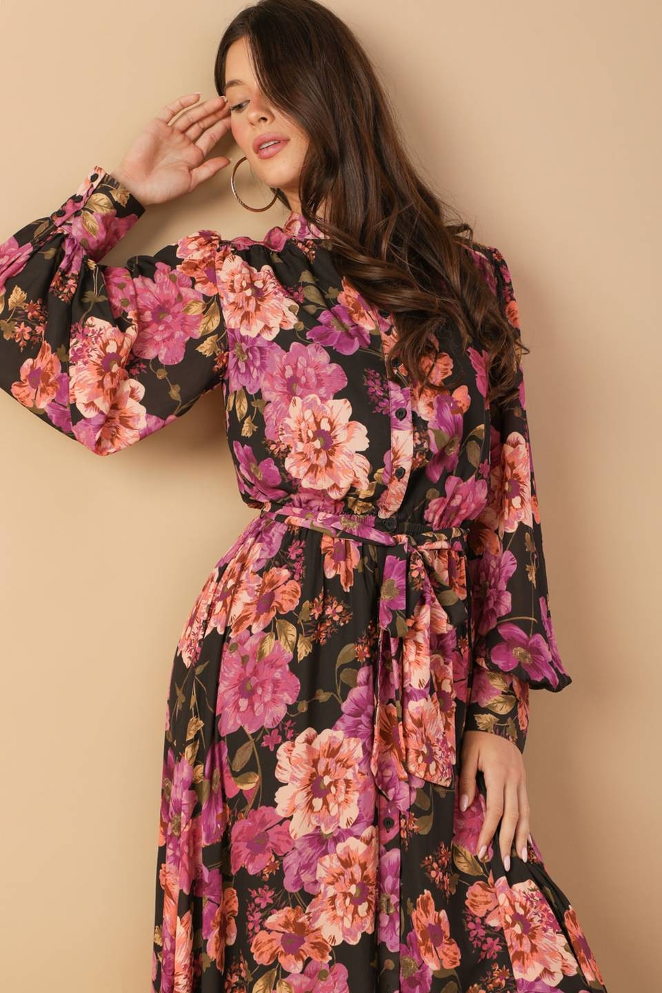 Maxivestido botones