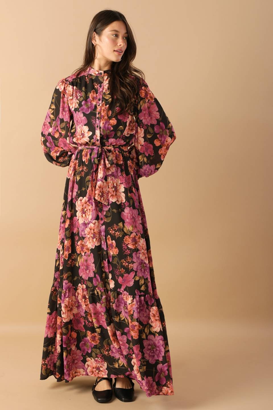 Maxivestido botones