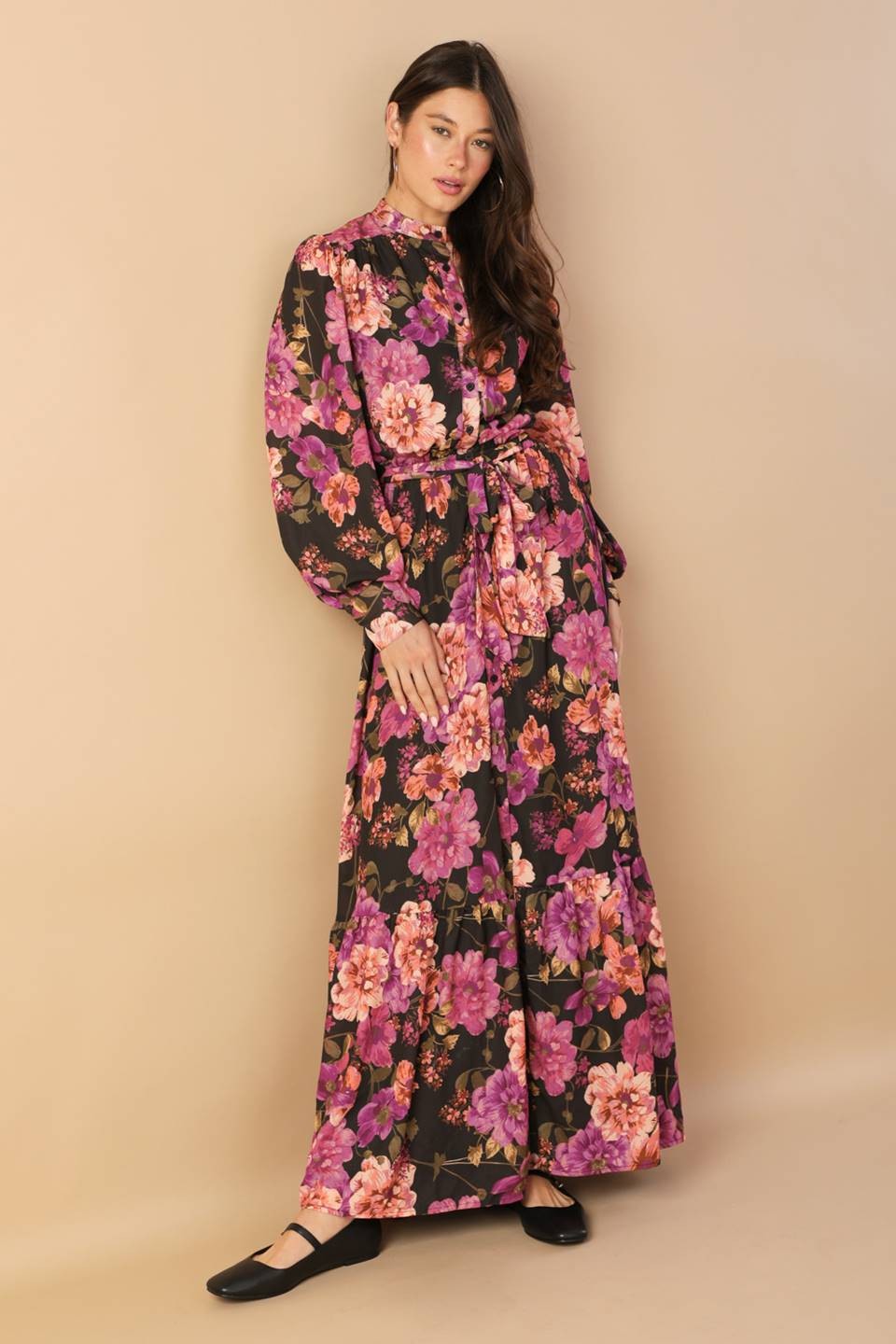 Maxivestido botones