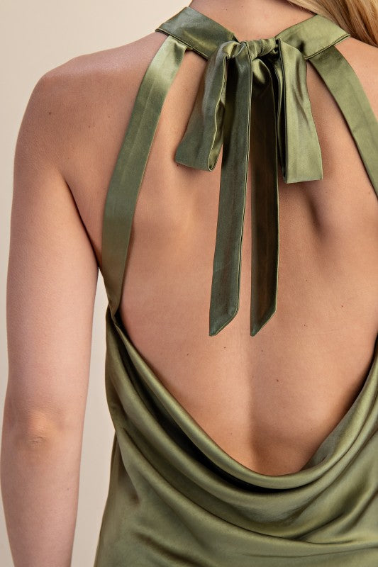 Vestido sin espalda