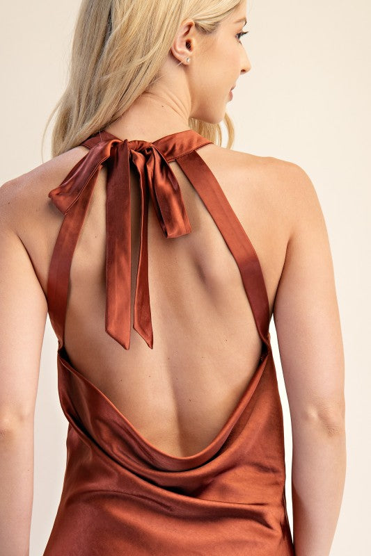 Vestido sin espalda