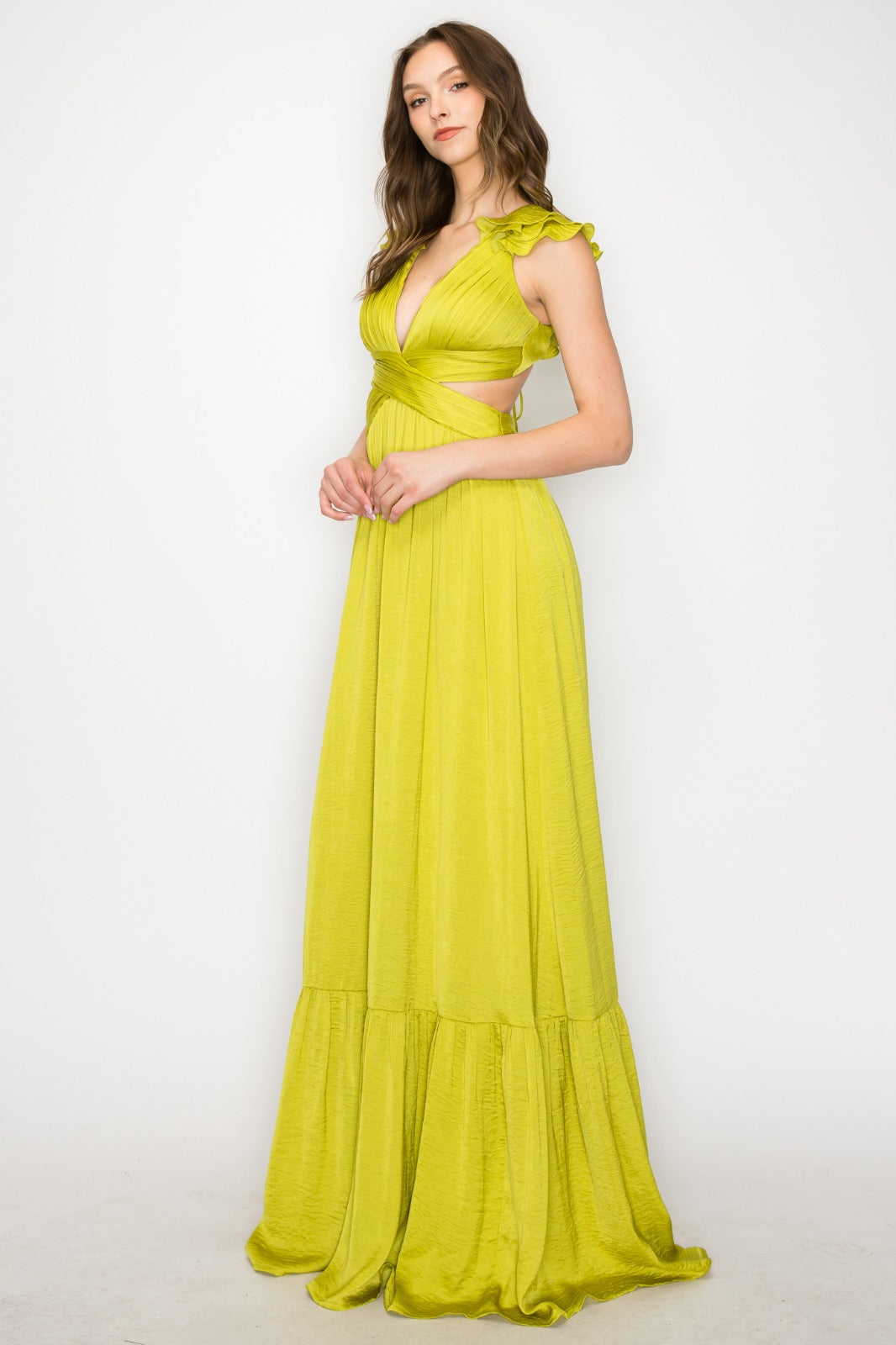 Vestido cutout olanes