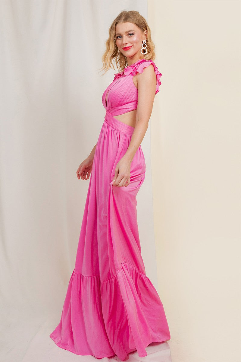 Vestido cutout olanes