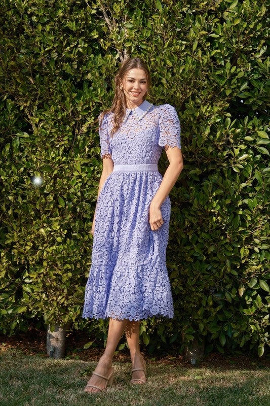 Vestido cuello bobo