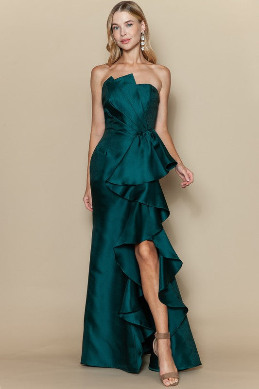 Vestido escarolas