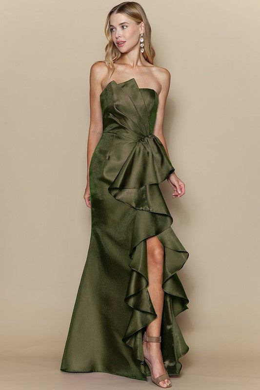 Vestido escarolas