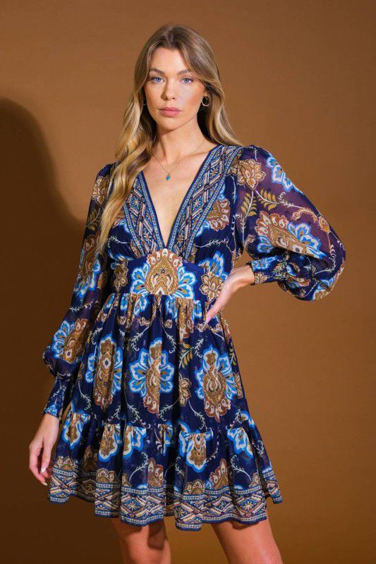 Vestido azul royal